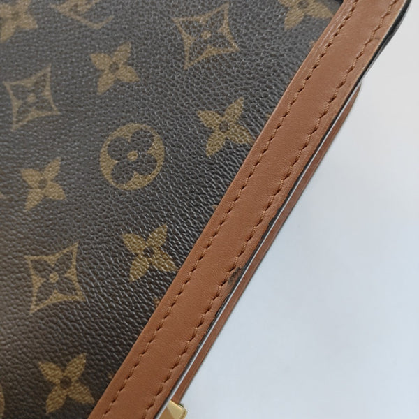 DAUPHINE MM Monogram Coated Canvas Brown