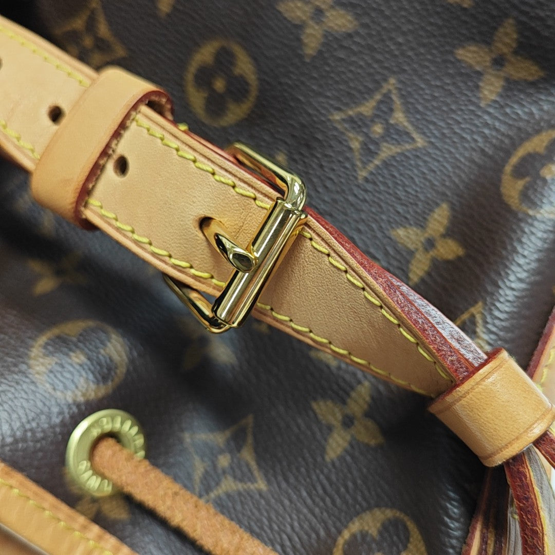 NOÉ BB Monogram Coated Canvas Brown