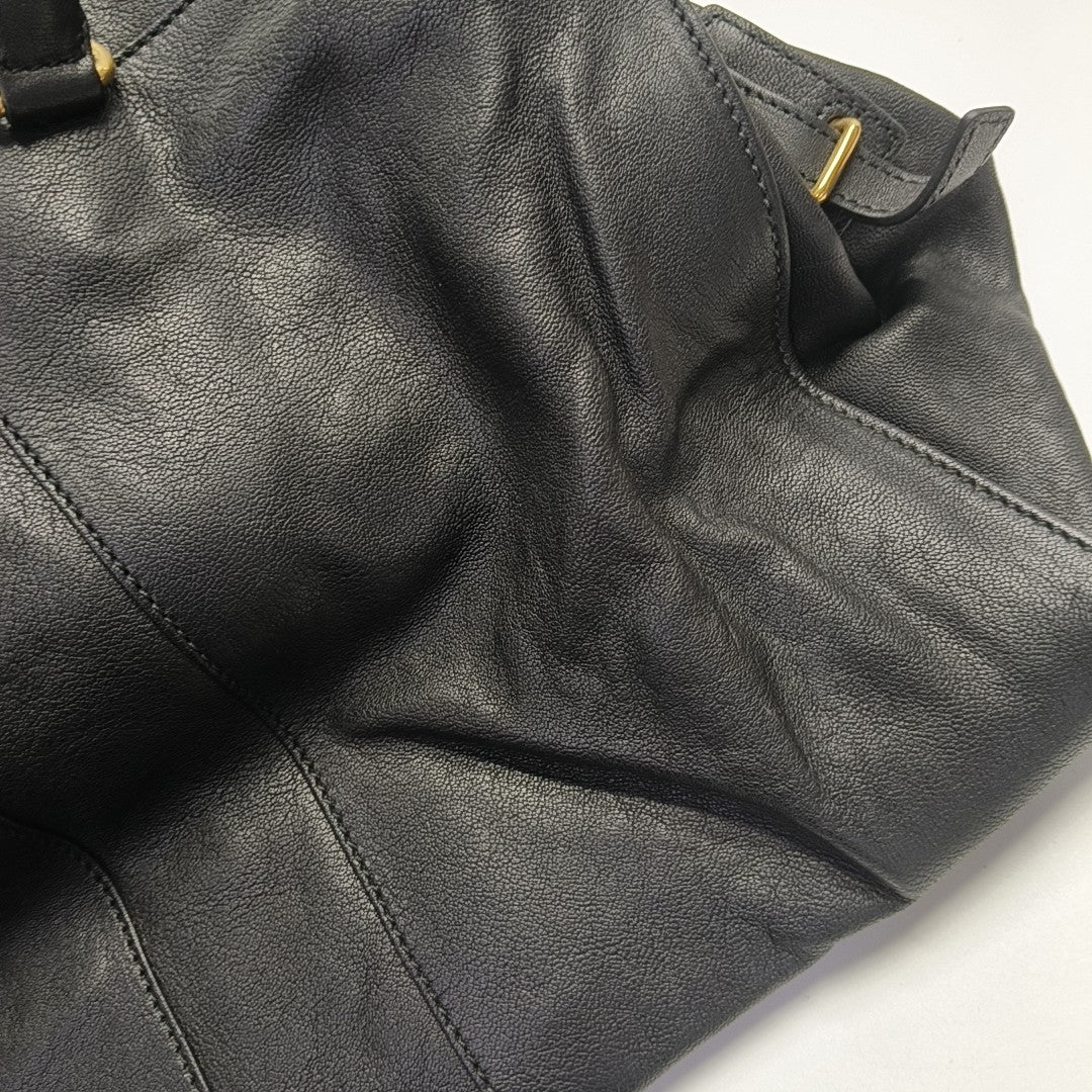 CHYC Y LIGNE Large Calfskin Black
