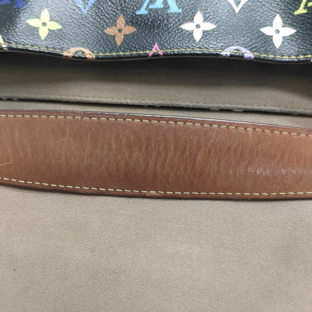 LV × TM BEVERLY MM Monogram Coated Canvas Black