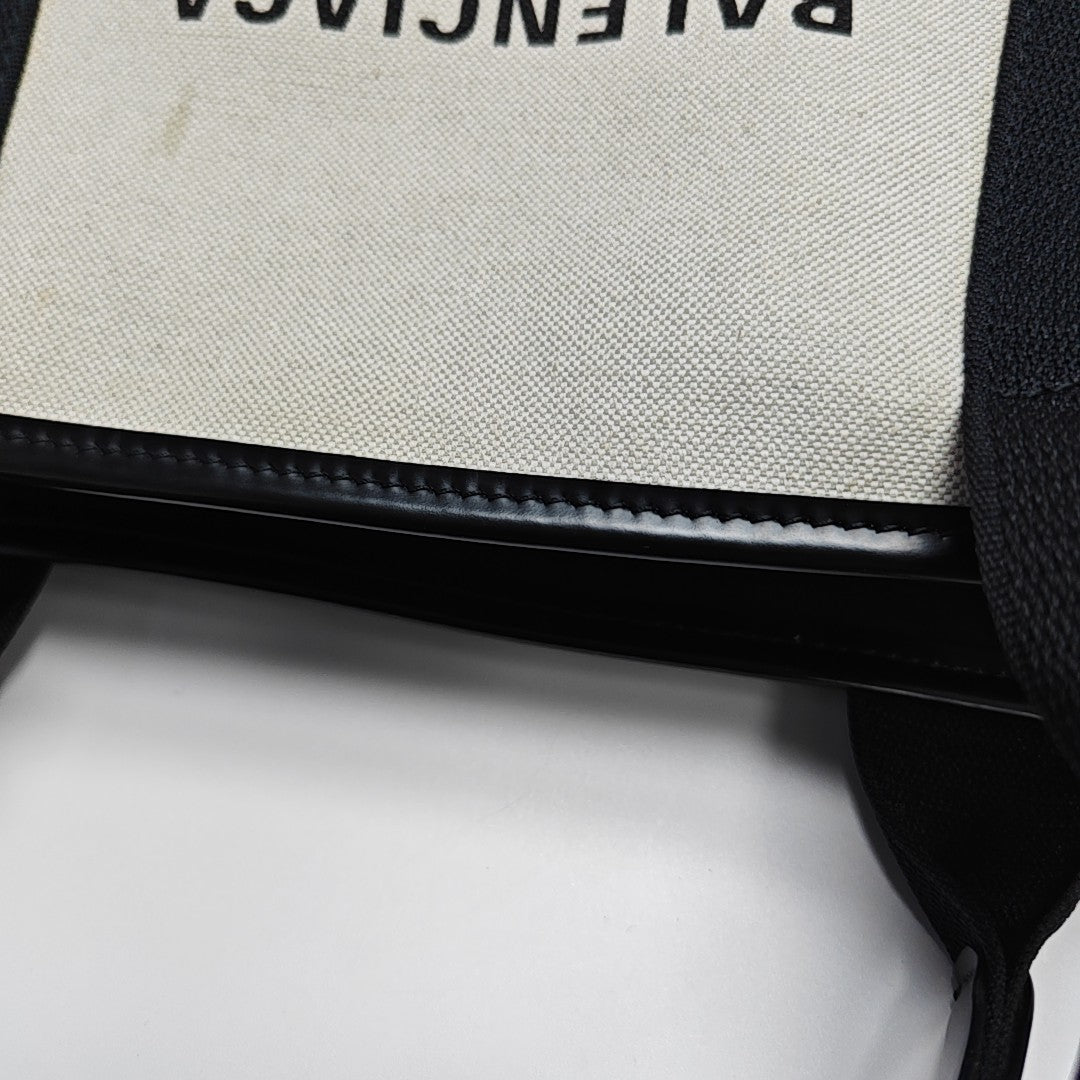 Navy Mini Canvas White