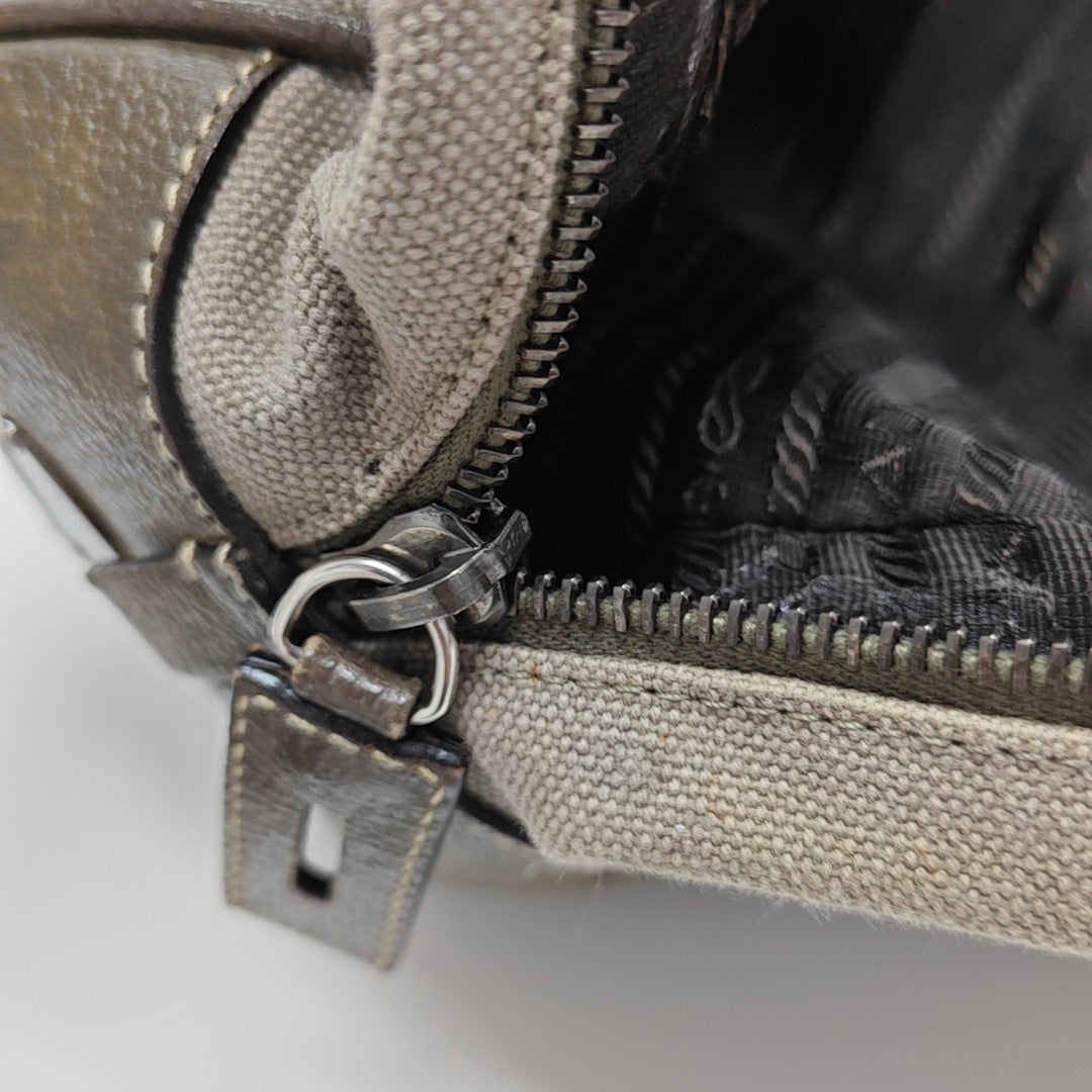 Canvas Top Handle Bag Gray
