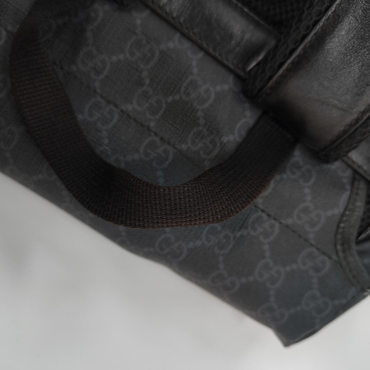 Retro Medium Monogram Coated Canvas Black