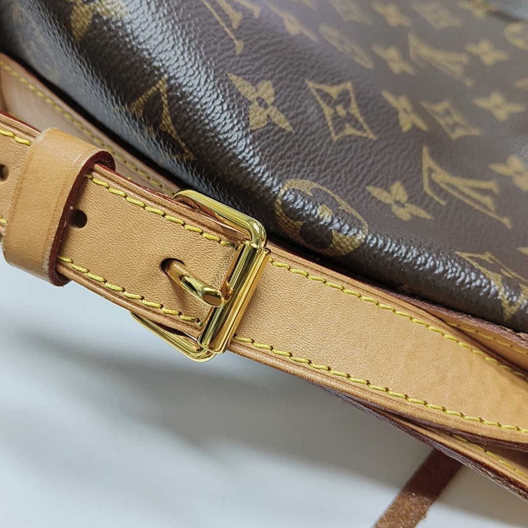 NOÉ BB Monogram Coated Canvas Brown