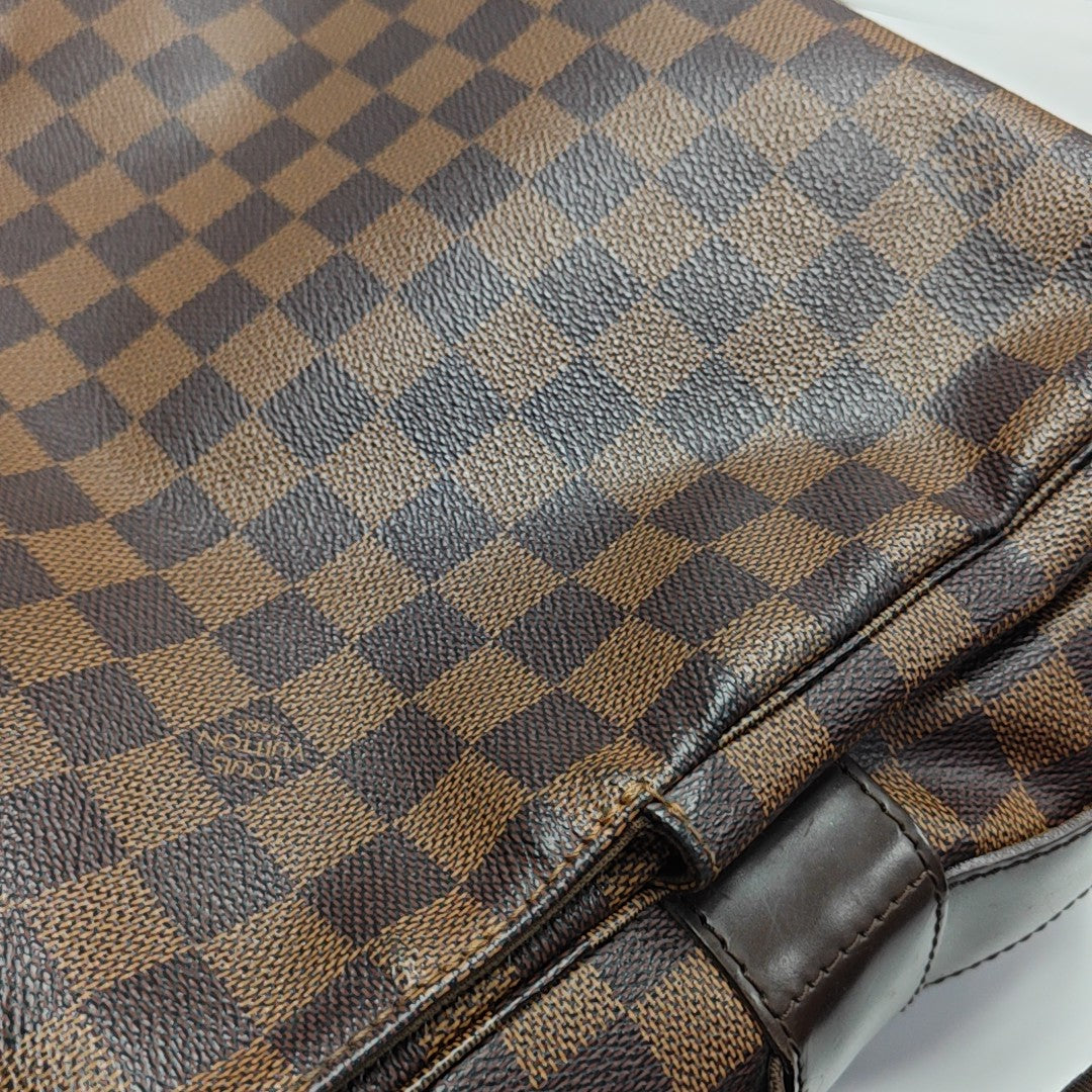 NAVIGLIO MM Damier Ebene Coated Canvas Brown