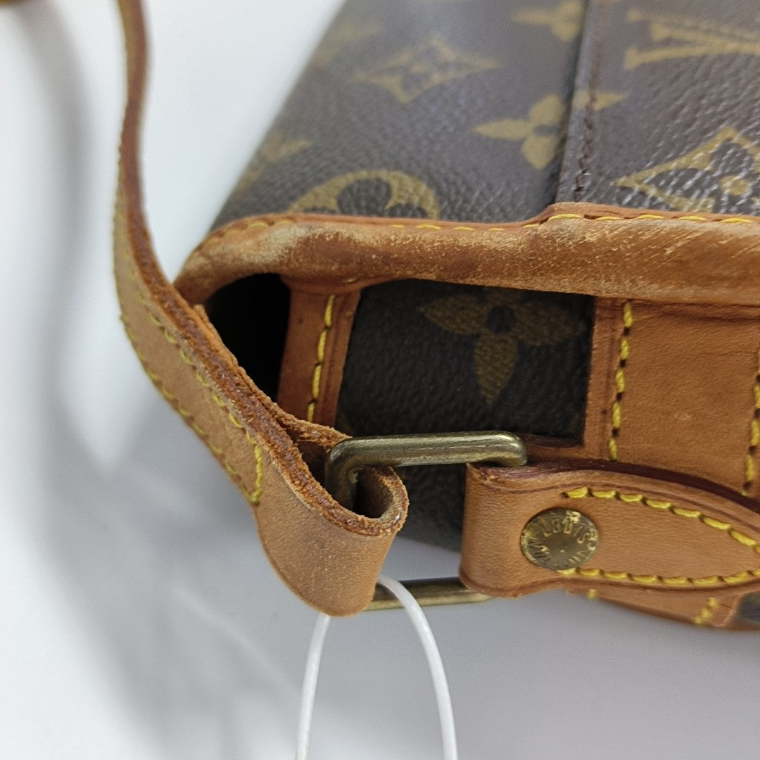 SOLOGNE PM Monogram Coated Canvas Brown