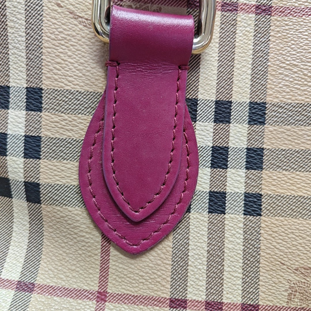 Nova Check Coated Canvas Brown