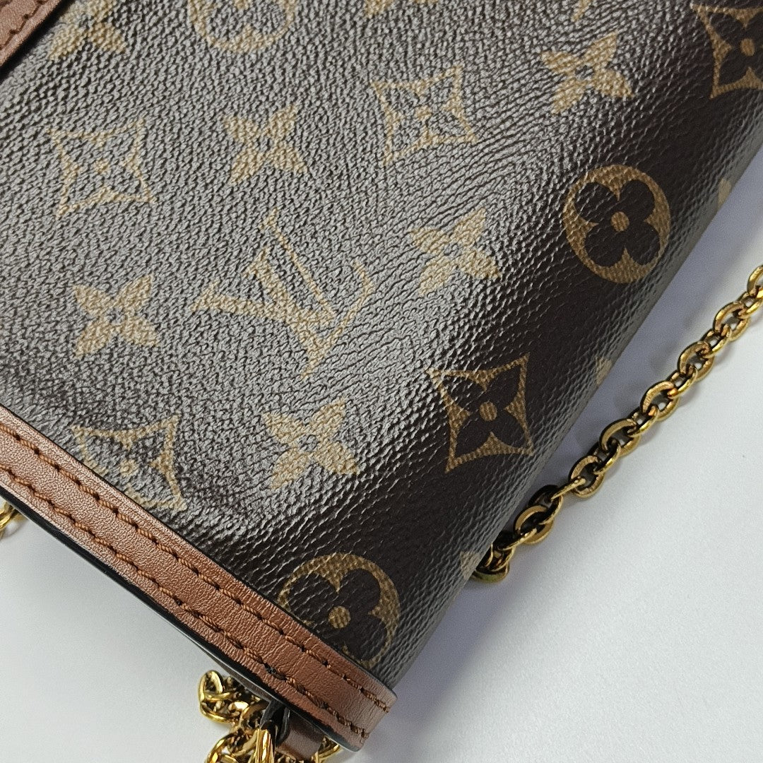 DAUPHINE WOC Monogram Coated Canvas Brown