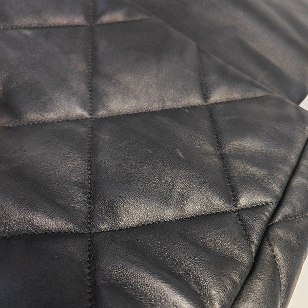 CHANEL 19 Maxi Quilted Lambskin Black