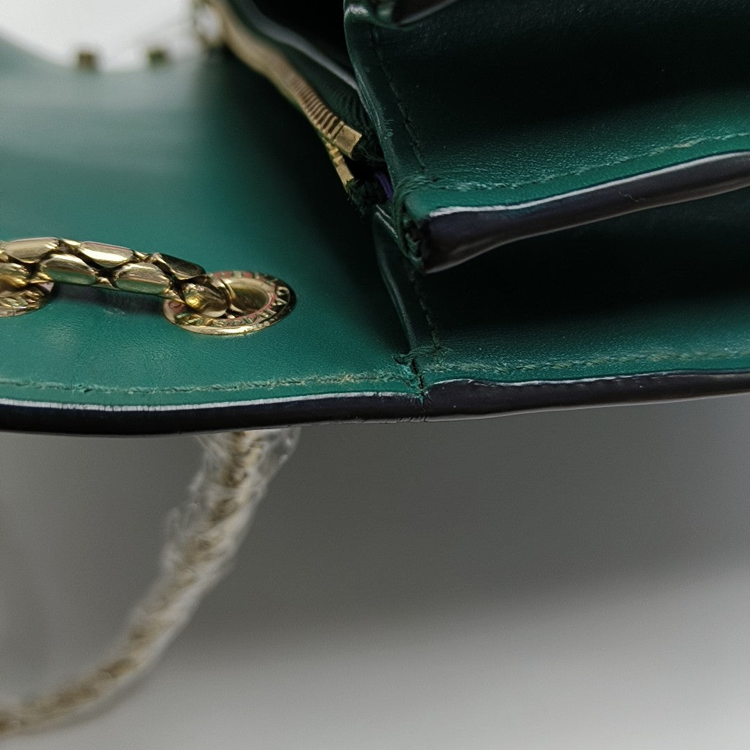 SERPENTI FOREVER Medium Calfskin Green