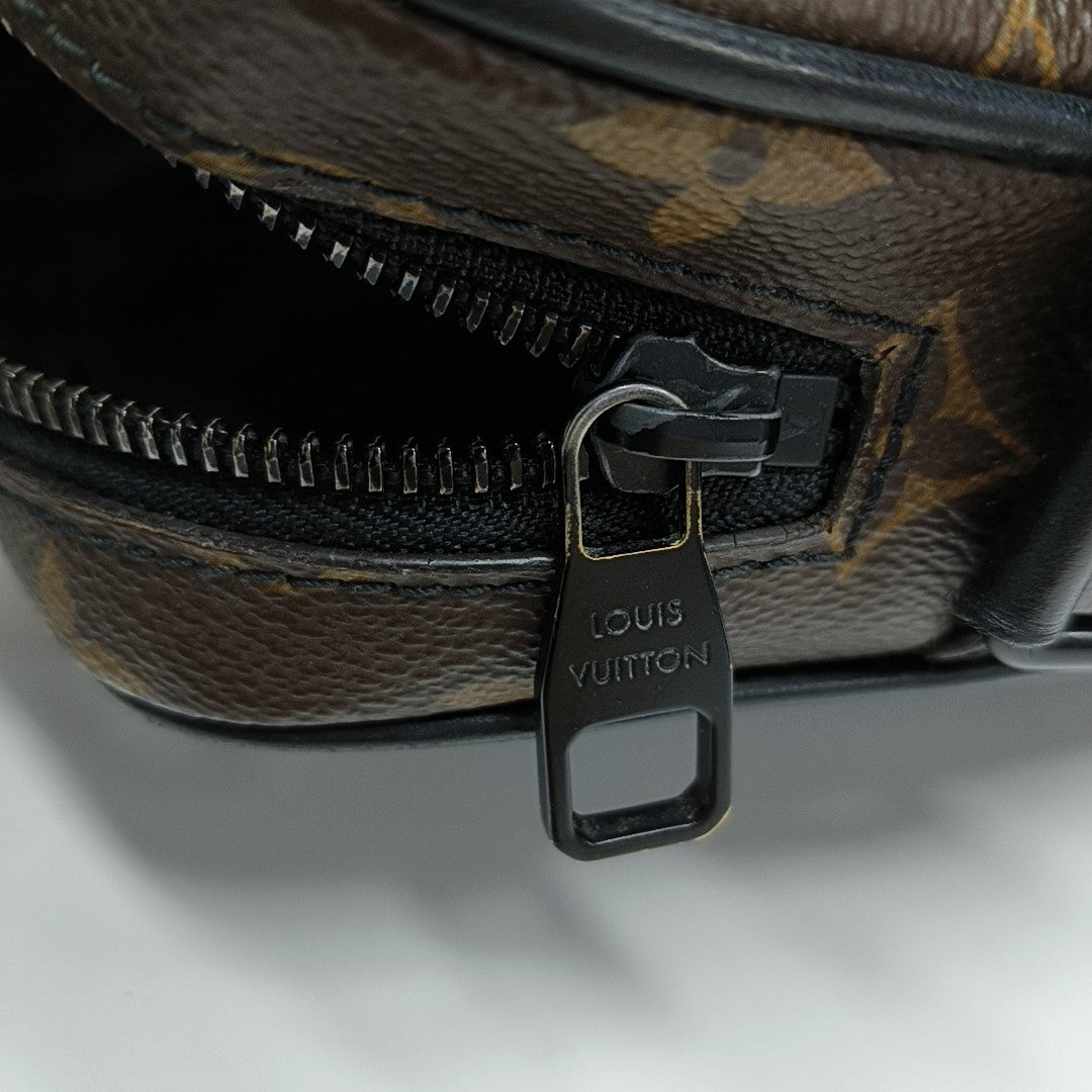 CHRISTOPHER Monogram Coated Canvas Brown
