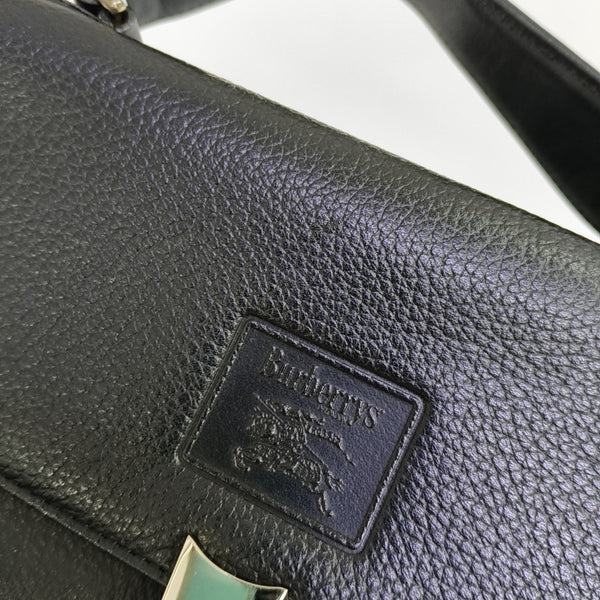 Calfskin Top Handle Bag Black