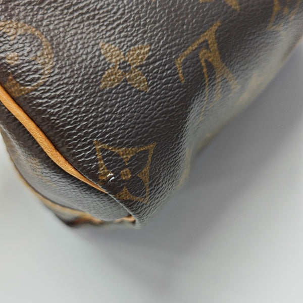 SPEEDY 25 Monogram Coated Canvas Brown