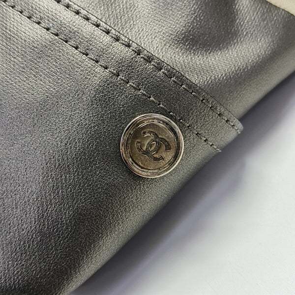 PARIS BIARRITZ Quilted Coated Canvas Gray