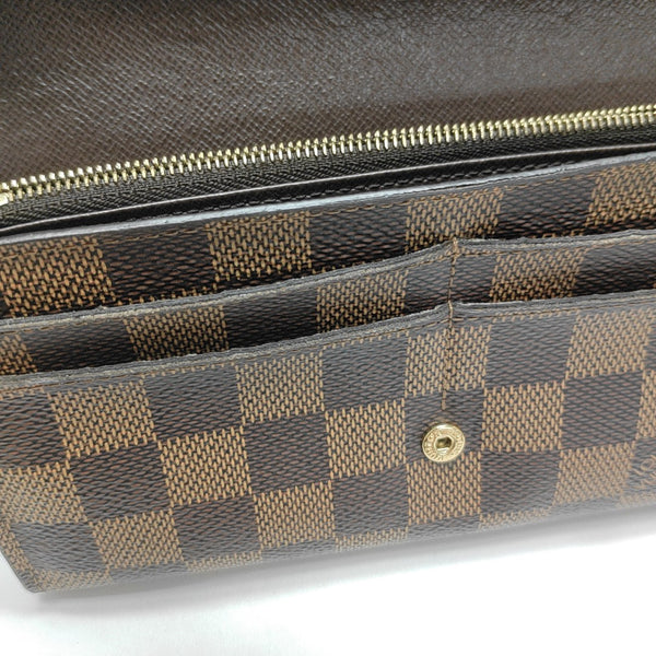 JOSÉPHINE Damier Ebene Coated Canvas Brown Wallet