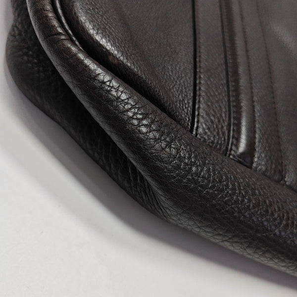 Calfskin Top Handle Bag Brown