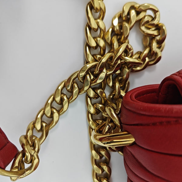 Miu Confidential Quilted Lambskin Red