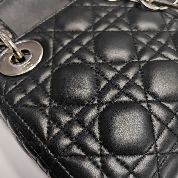 Lady Dior Mini Quilted Lambskin Black