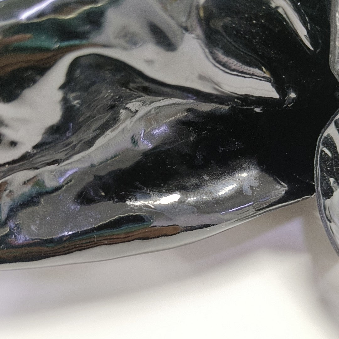 Bow Patent Leather Black