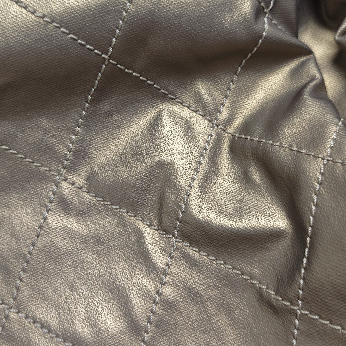PARIS BIARRITZ Lona Revestida Acolchada Grande Beige
