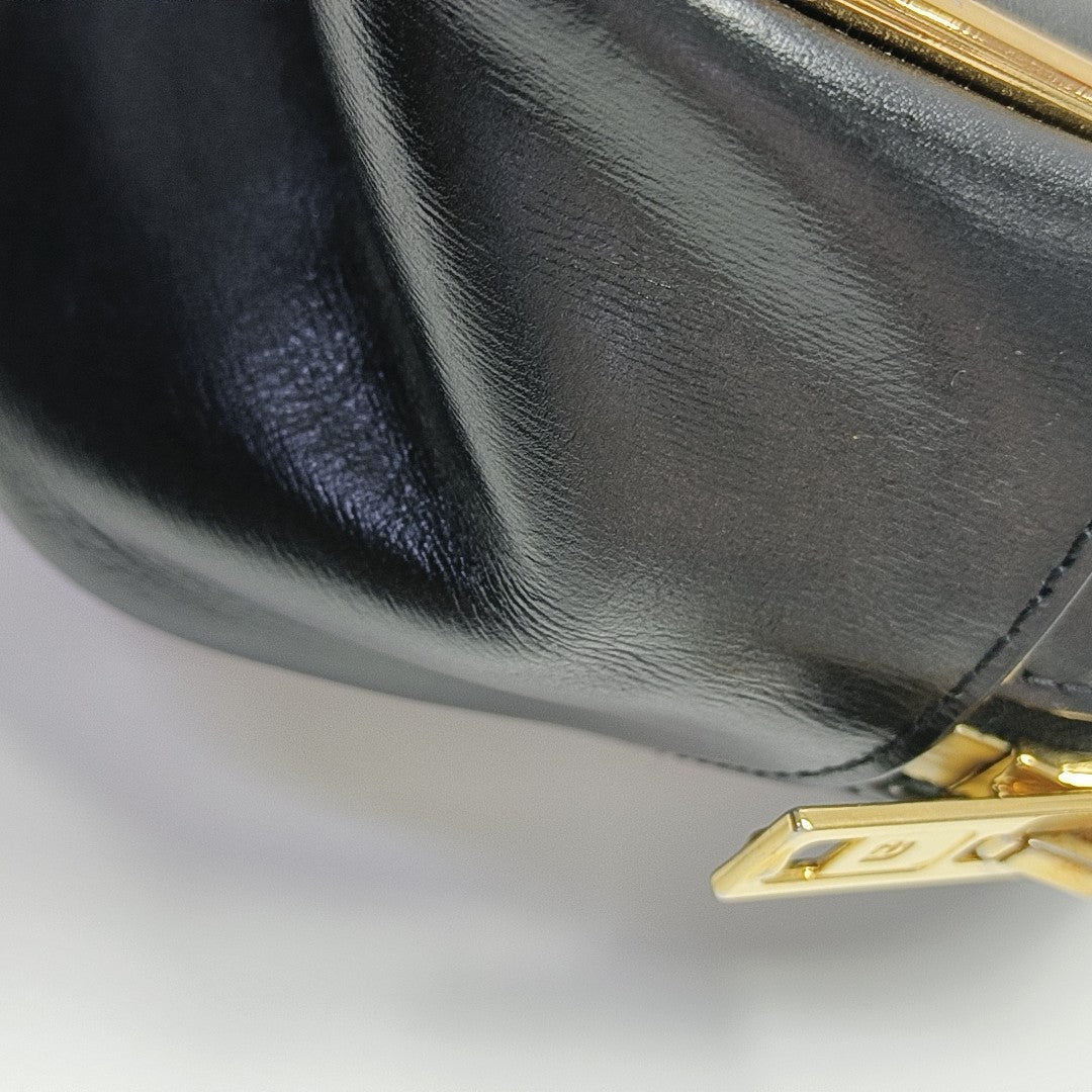 Calfskin Shoulder Bag Black