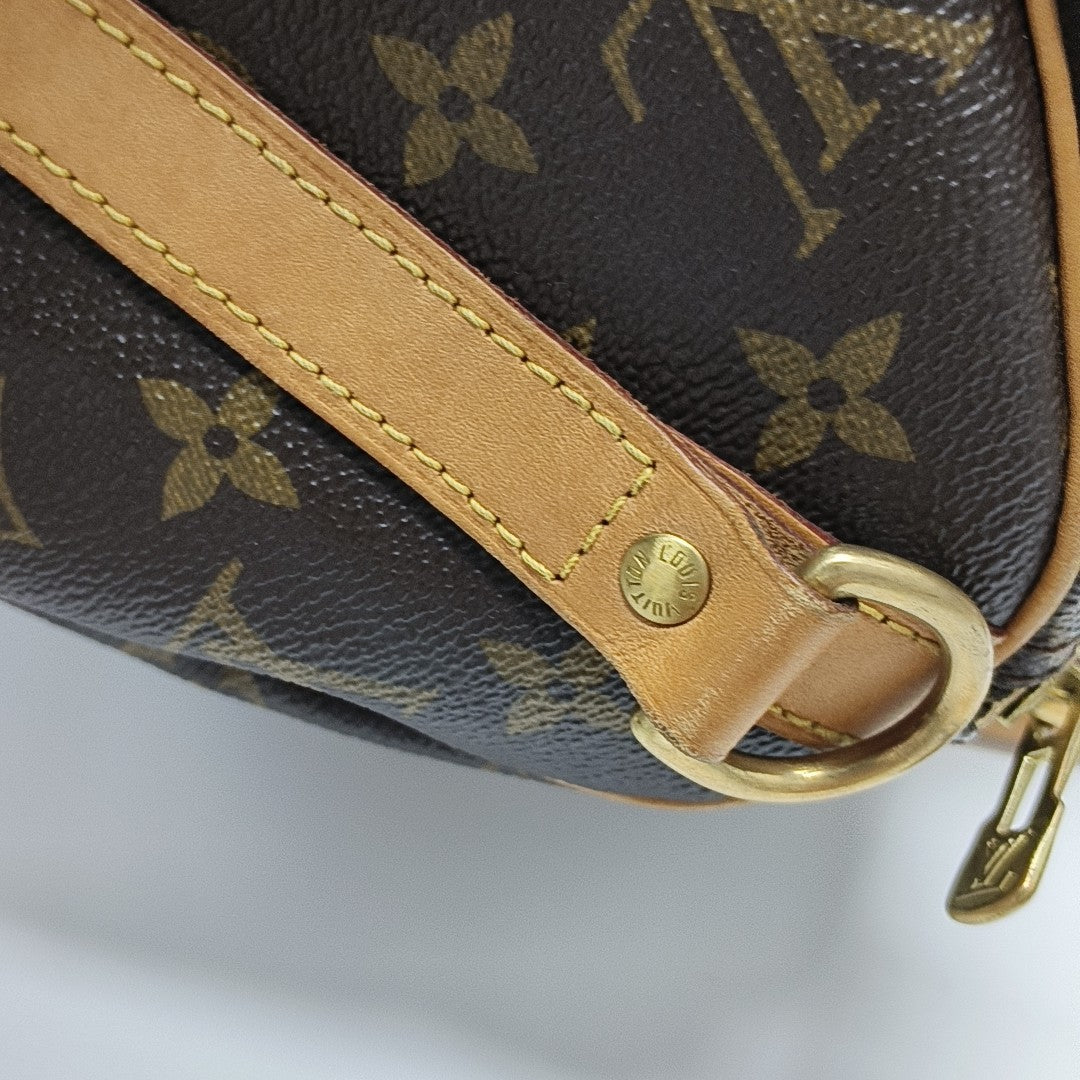 SPEEDY 25 Monogram Coated Canvas Brown