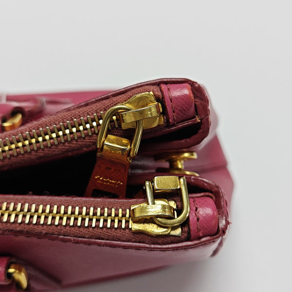 Galleria Medium Saffiano Calfskin Red