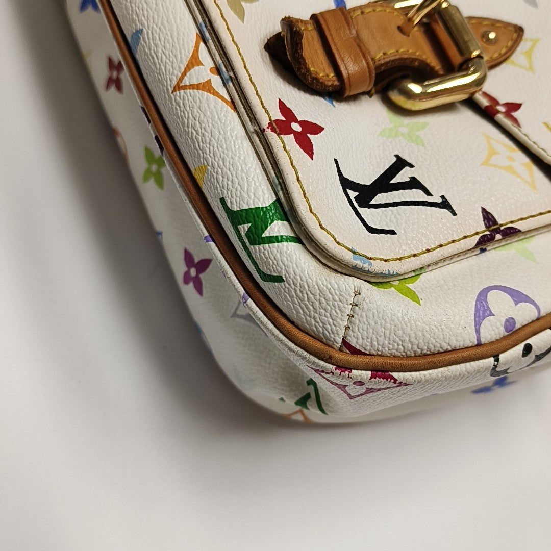 LODGE GM Monogram Coated Canvas White
