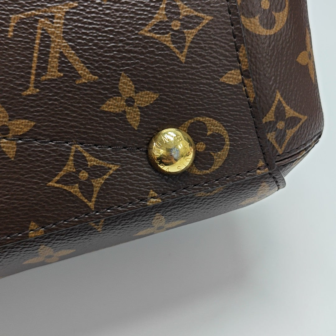 MONTAIGNE Monogram Coated Canvas Brown