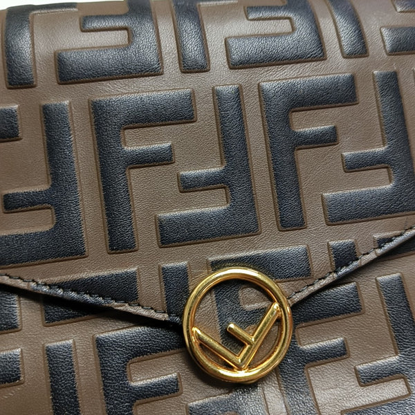 Calfskin Crossbody Bag Brown