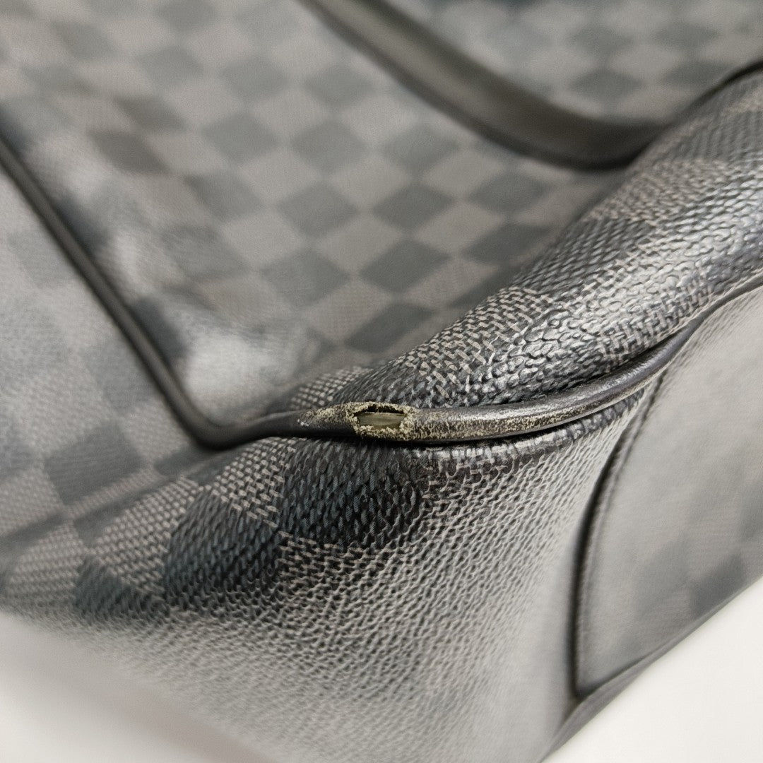 TADAO MM Damier Graphite Coated Canvas Gray