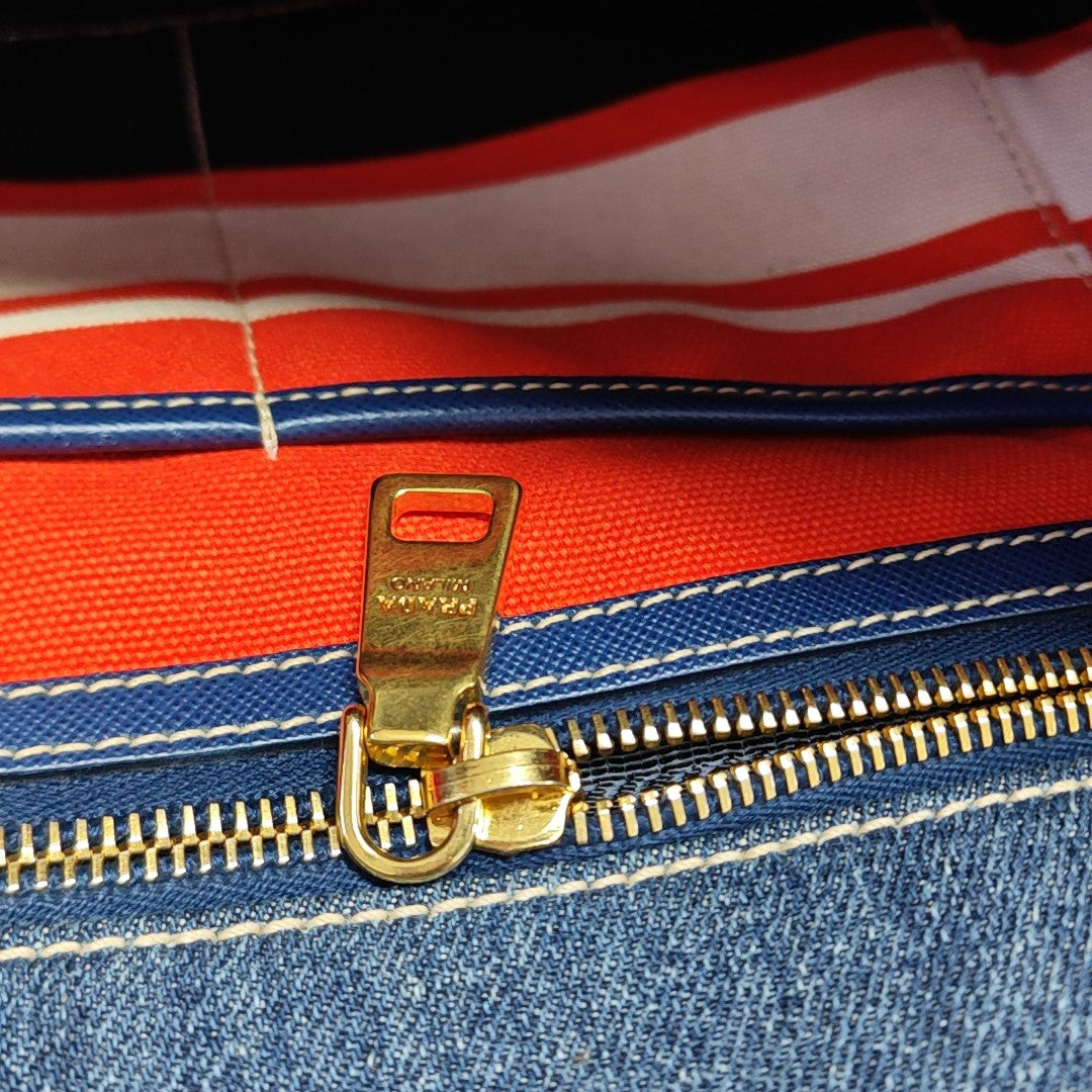 Denim Tote Bag Blue