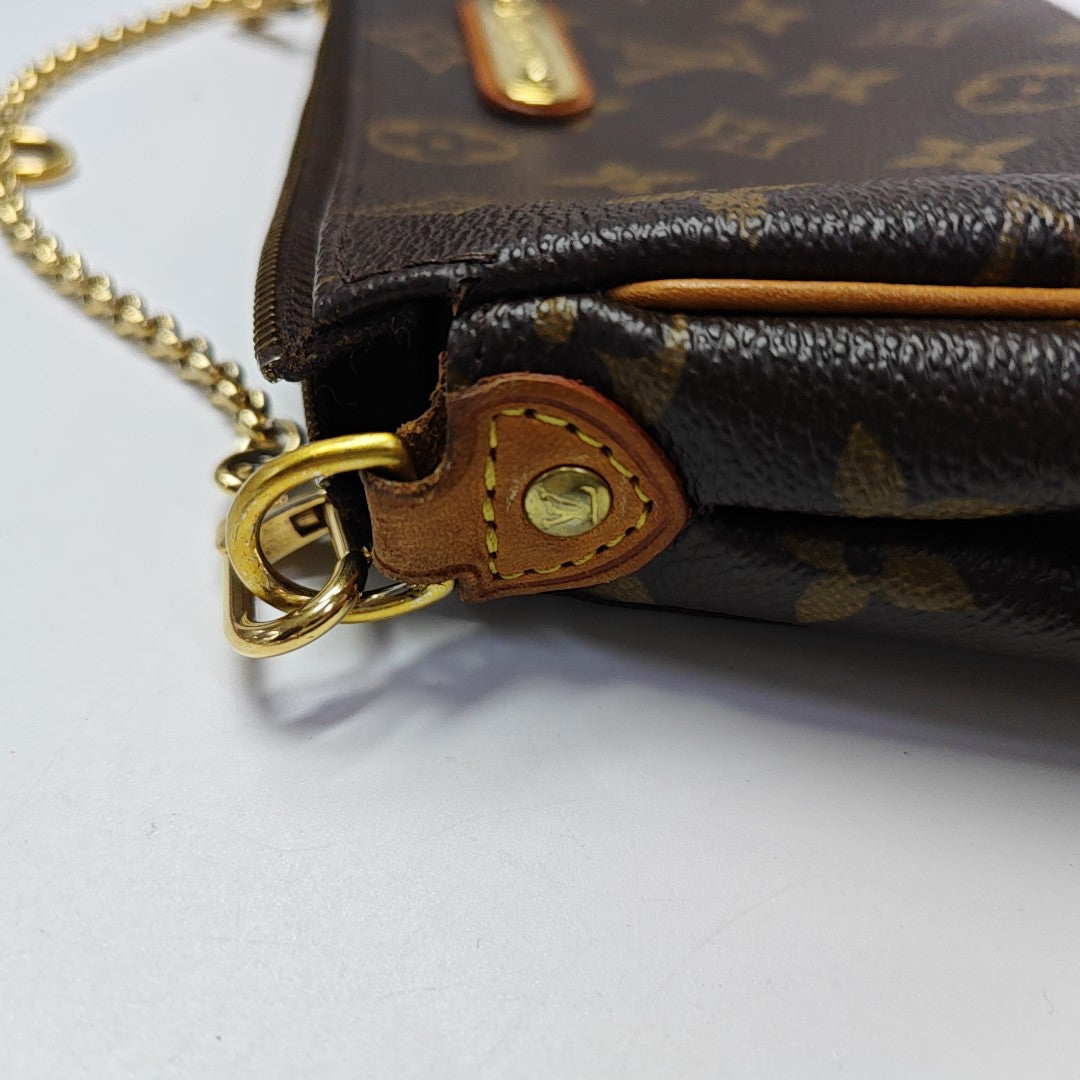 EVA Monogram Coated Canvas Brown