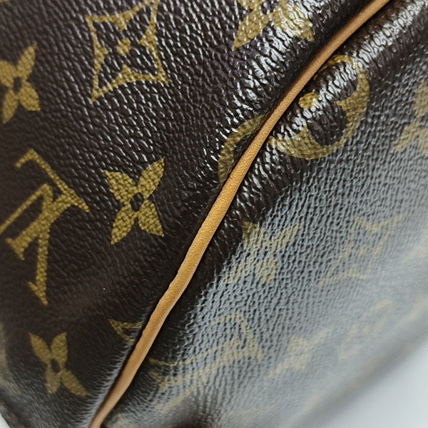 SPEEDY 30 Monogram Coated Canvas Brown