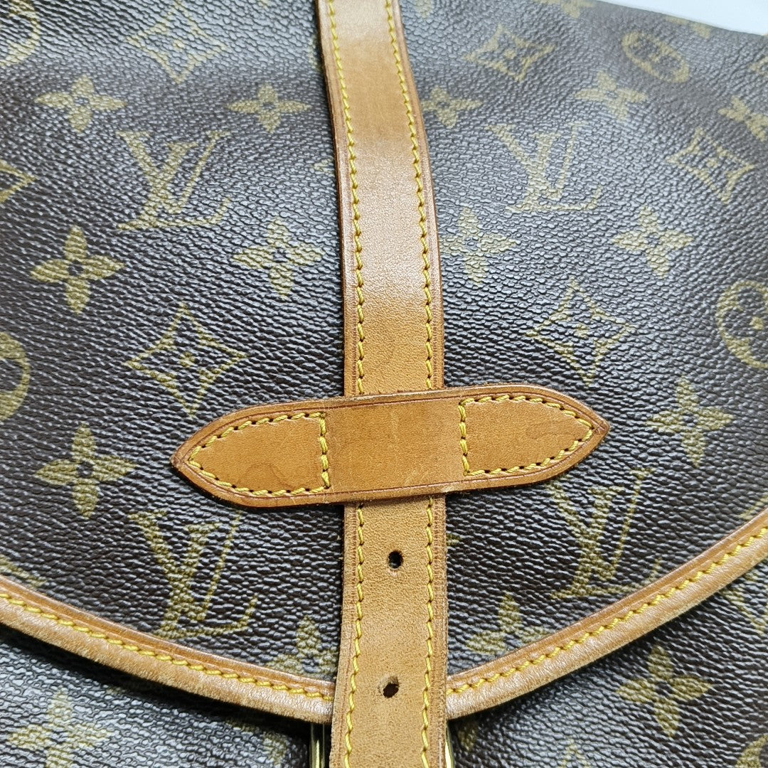 SAUMUR Monogram Coated Canvas Brown