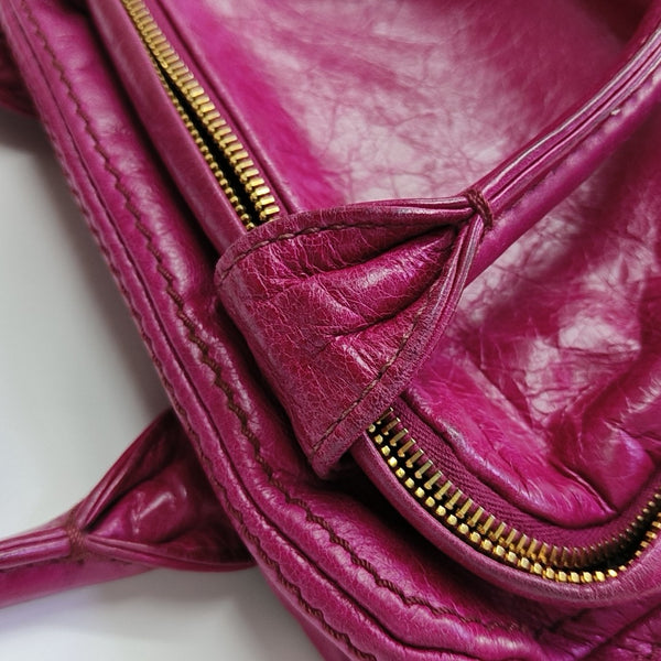 Calfskin Shoulder Bag Pink