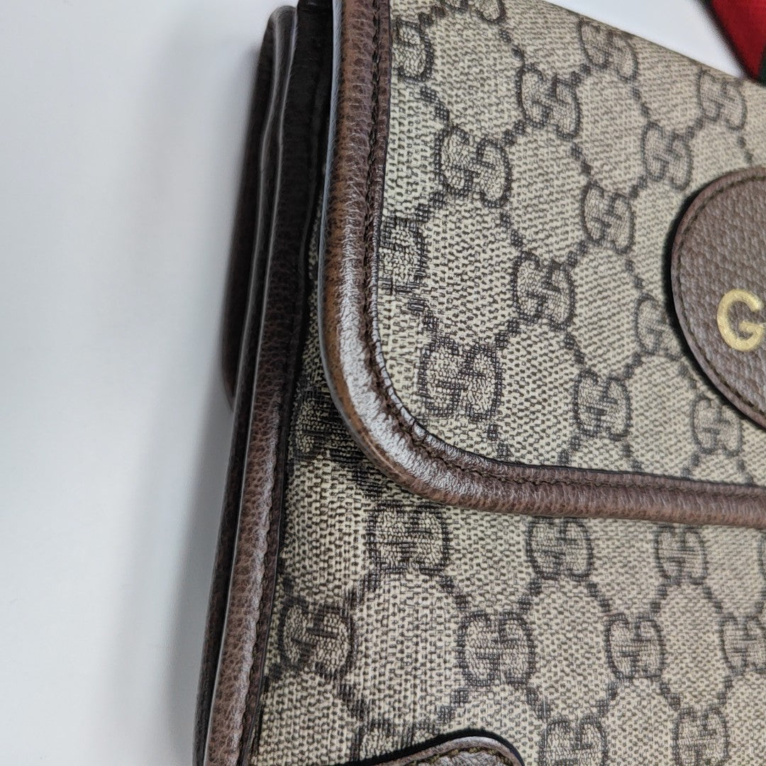 Neo Vintage Small Monogram Coated Canvas Beige