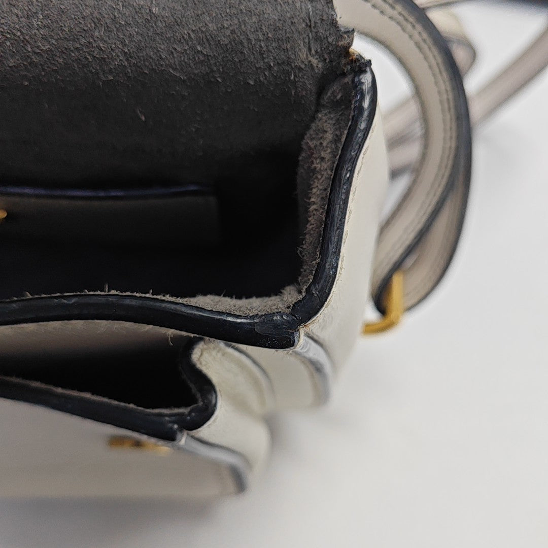 Calfskin Shoulder Bag White