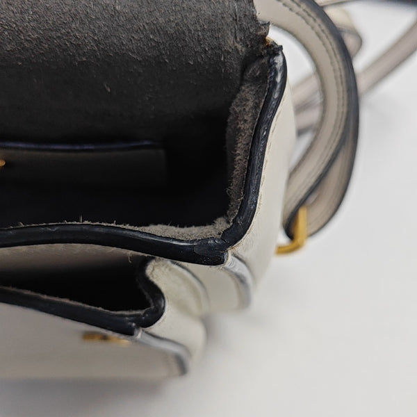 Calfskin Shoulder Bag White