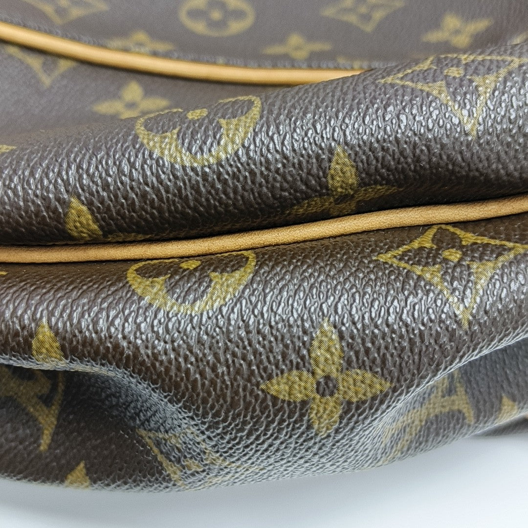 GALLIERA PM Monogram Coated Canvas Brown