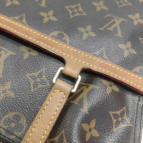 COUSSIN GM Monogram Coated Canvas Brown