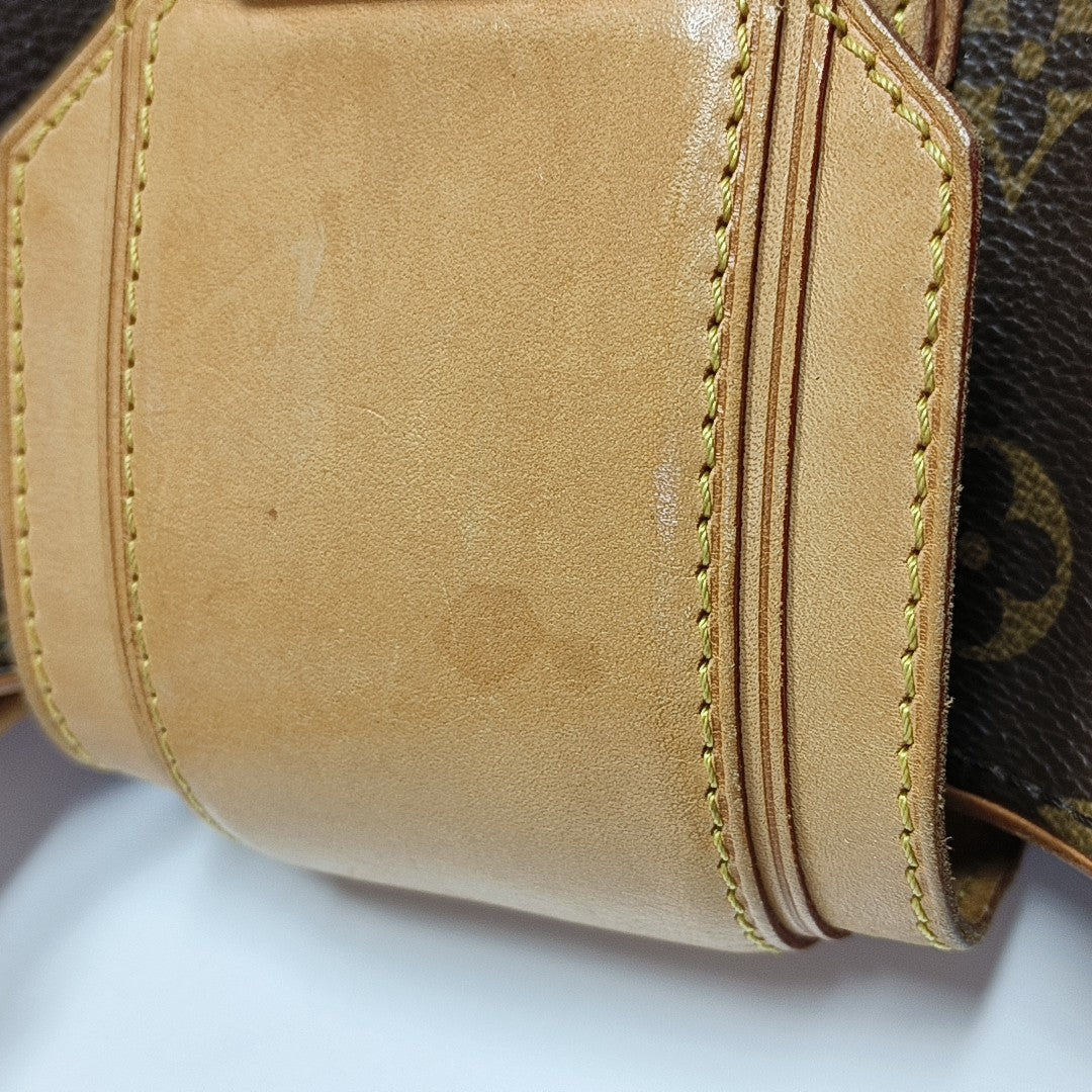 GRIET Monogram Coated Canvas Brown