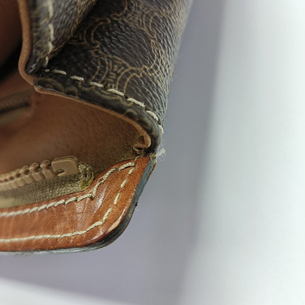 MACADAM CLUTCHES Coated Canvas Brown
