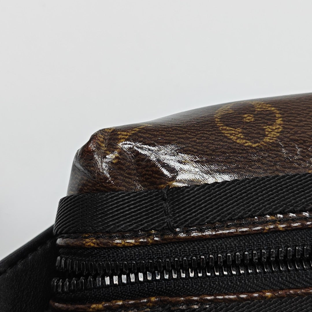 Monogram Coated Canvas Shoulder Bag PM Brown