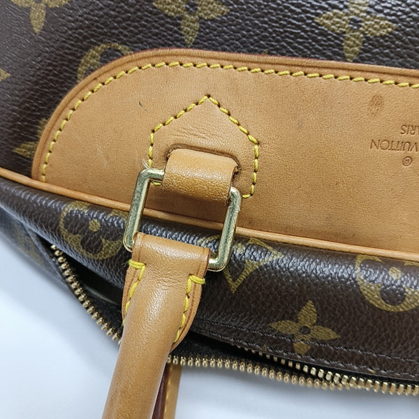 DEAUVILLE MM Monogram Coated Canvas Brown
