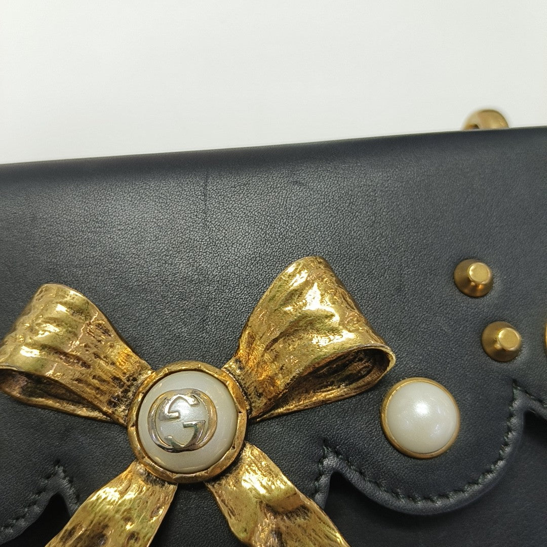 Calfskin Shoulder Bag Black