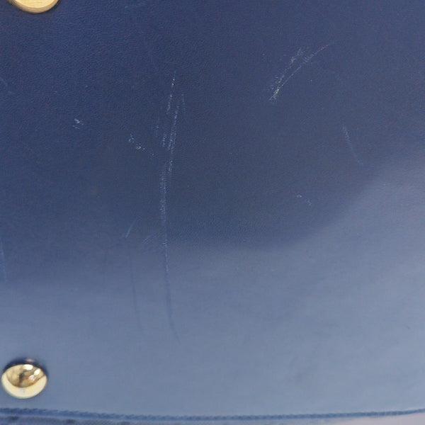 Leather Shoulder Bag Blue