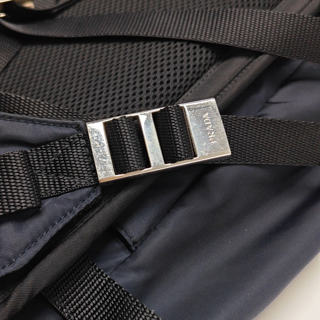 Nylon Backpack Blue