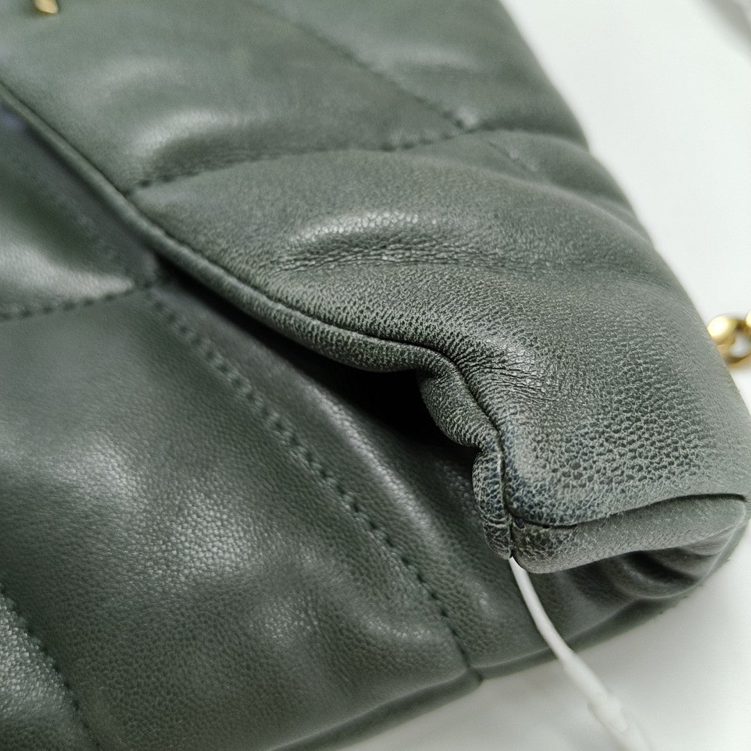 PUFFER Mini Quilted Lambskin Green