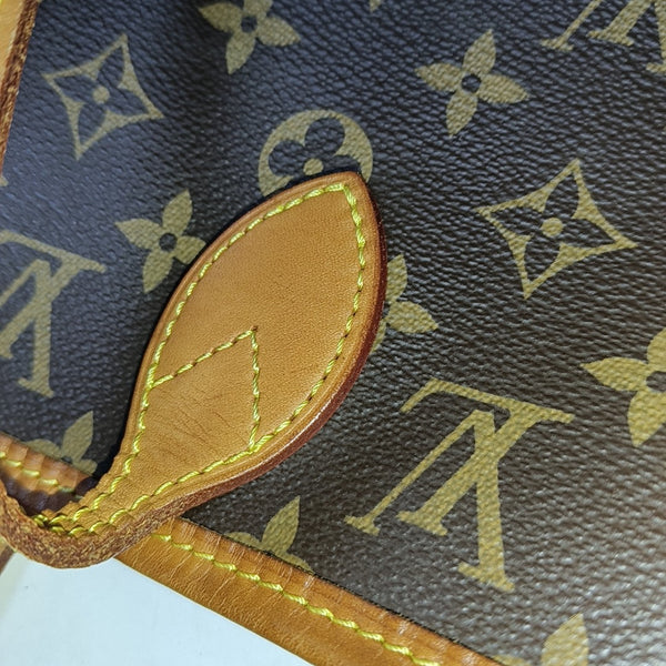 NEVERFULL MM Monogram Coated Canvas Brown